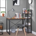 BUREAU MET PLANK VINTAGE STIJL VASAGLE