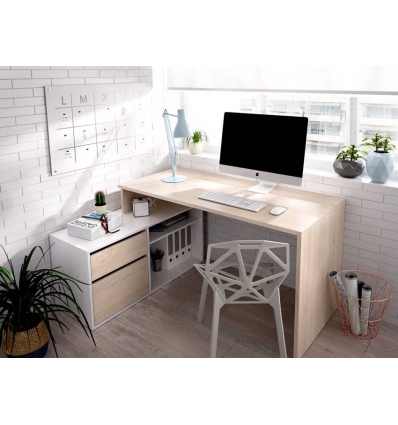 BUREAU MET L-VORM OTTO